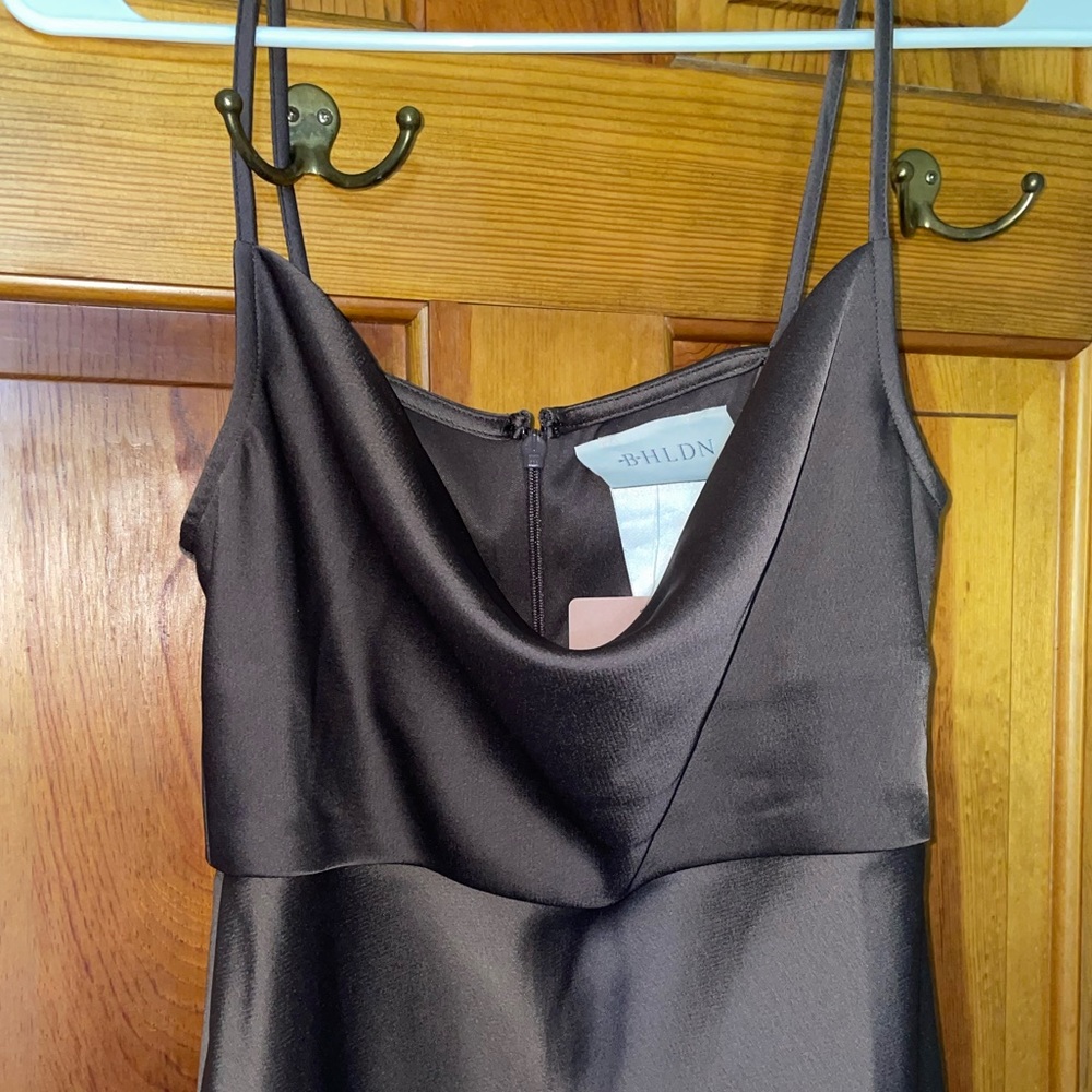 BHLDN Cali Satin Charmeuse Midi Dress size 2 - Picture 6 of 8